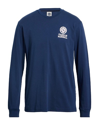 FRANKLIN & MARSHALL T-shirt Navy 70% Cotton, 30% Polyester