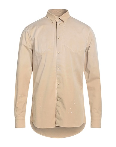 PAOLO PECORA Chemise de couleur unie 95% Coton, 5% Élasthanne