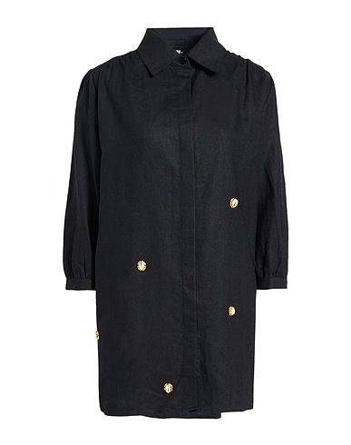 REINA OLGA Camisa de lino Negro 100% Lino