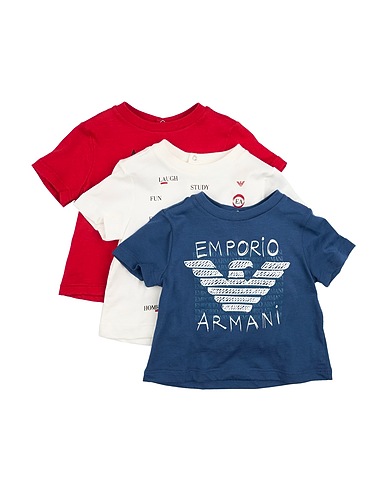 EMPORIO ARMANI T-Shirt Taubenblau 100% Baumwolle