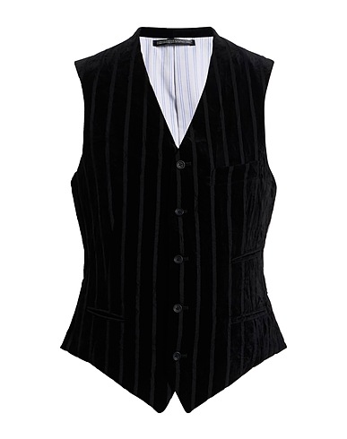YOHJI YAMAMOTO POUR HOMME Waistcoat Black 100% Cotton