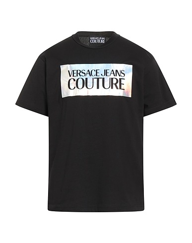 VERSACE JEANS COUTURE T-shirt Black 100% Cotton