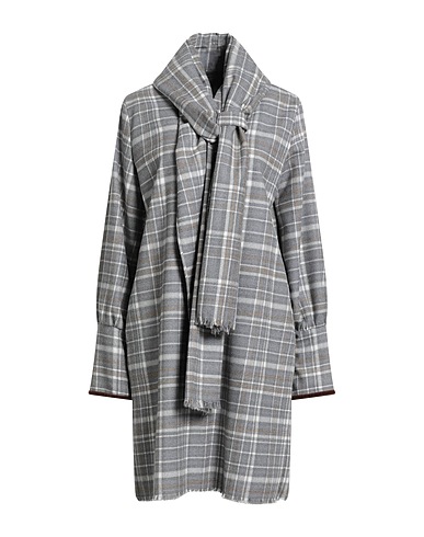 BALLANTYNE Short dress Grey 97% Virgin Wool, 3% Elastane