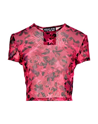 VERSACE JEANS COUTURE Crop top 94% Polyamide, 6% Elastane