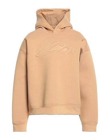 DSQUARED2 Hooded sweatshirt ICON Sand 100% Cotton