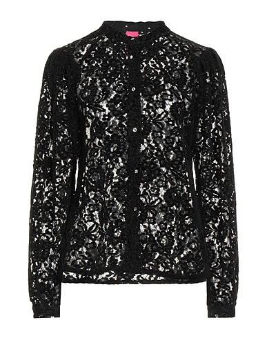 PINK MEMORIES Camicie e bluse in pizzo Nero 100% Poliestere