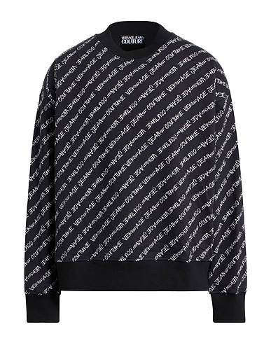 VERSACE JEANS COUTURE Sweatshirt Black 100% Cotton