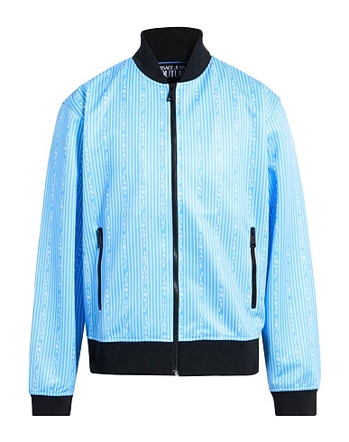 VERSACE JEANS COUTURE Sweatshirt Sky blue 100% Polyester
