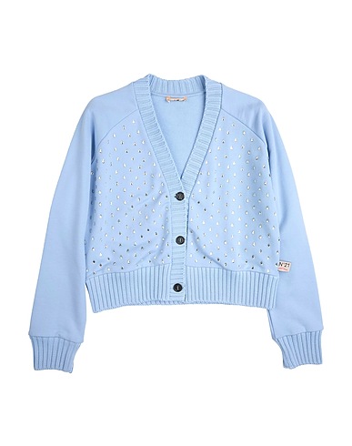 N°21 Sweatshirt Sky blue 100% Cotton, Glass