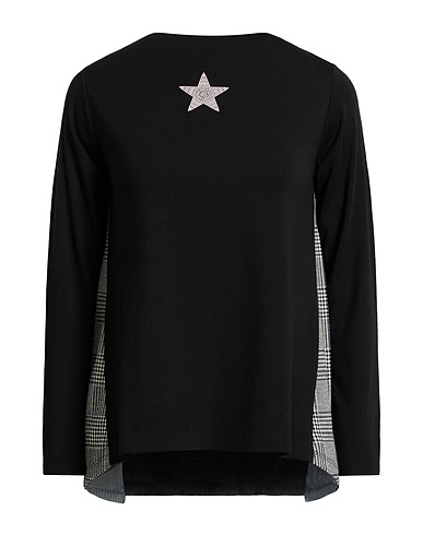 MOU ITALY T-shirt DELUXE Black 58% Viscose, 39% Polyester, 3% Elastane