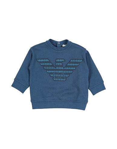 EMPORIO ARMANI Sweatshirt Blau 100% Baumwolle