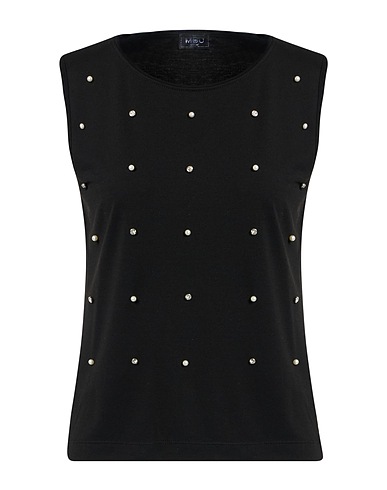 MOU ITALY Vest DELUXE Black 62% Polyester, 34% Viscose, 4% Elastane