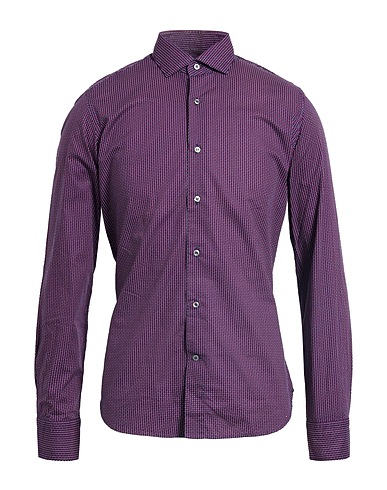 ALEA Hemd mit Muster Nachtblau 100% Baumwolle