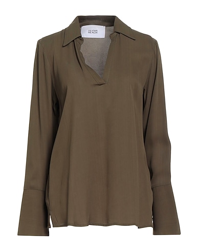 SILVIAN HEACH Top Military green 100% Viscose
