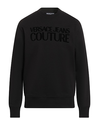 VERSACE JEANS COUTURE Sweatshirt Black 100% Cotton