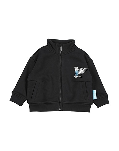 EMPORIO ARMANI Φούτερ Μαύρο 100% Οργανικό βαμβάκι, Ελαστάνη