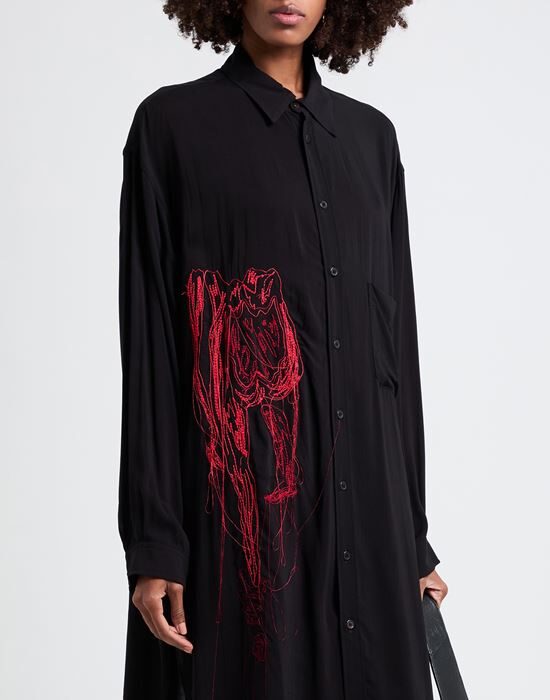 YOHJI YAMAMOTO Платье миди