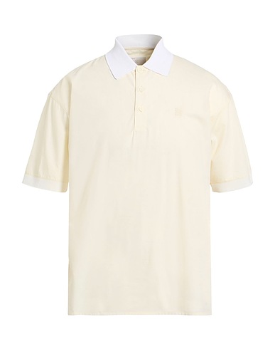 GIVENCHY Polo shirt Ivory 78% Cotton, 22% Silk