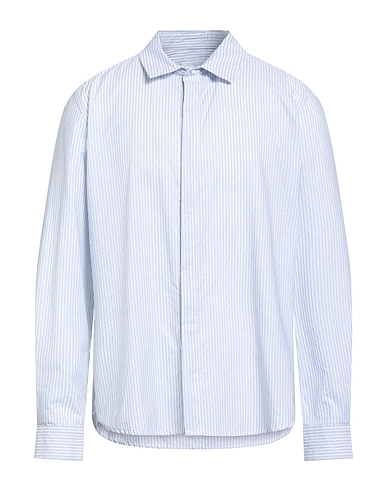 BERNA Striped shirt Light blue 100% Cotton