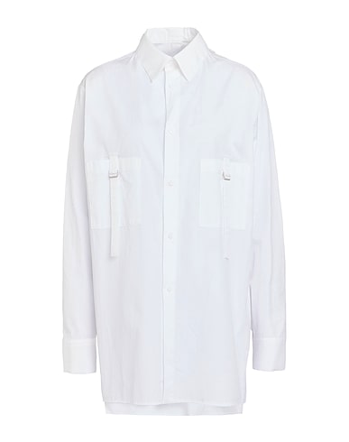 Y'S YOHJI YAMAMOTO Solid color shirts & blouses White 100% Cotton