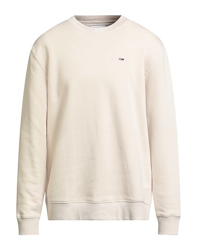 TOMMY JEANS Sweatshirt Beige 80% Cotton, 20% Polyester