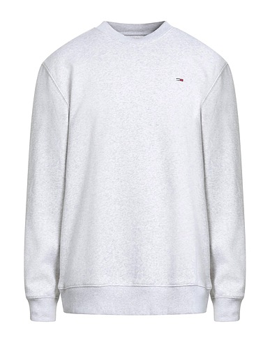TOMMY JEANS Sweatshirt Light grey 80% Cotton, 20% Polyester