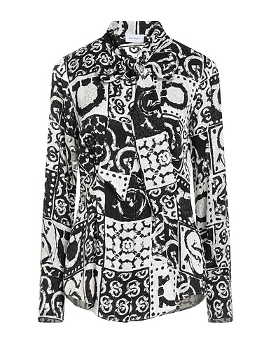 FERRAGAMO Patterned shirts & blouses Black 100% Silk