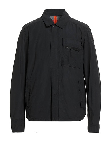 PARAJUMPERS Solid colour shirt Black 72% Polyamide, 28% Cotton