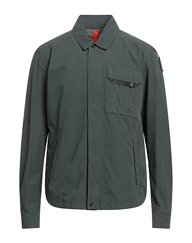 PARAJUMPERS Solid colour shirt Dark green 72% Polyamide, 28% Cotton