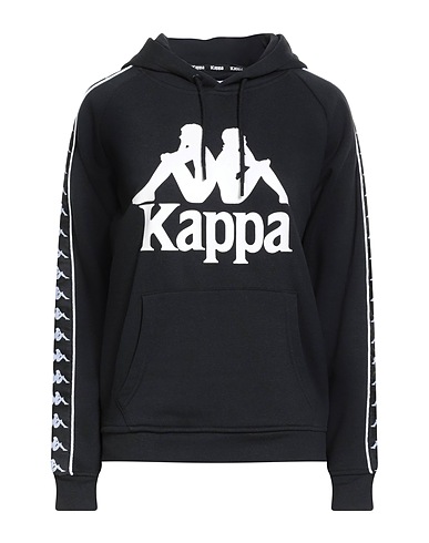 KAPPA Hooded sweatshirt Black 60% Cotton, 40% Polyester