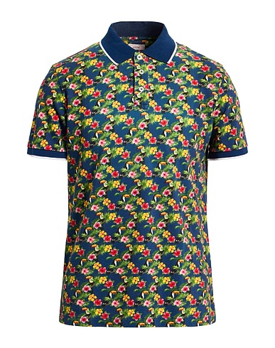 ALTEA Polo shirt Navy blue 100% Cotton