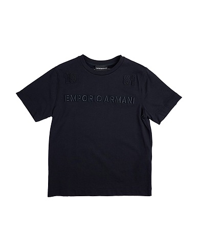 EMPORIO ARMANI T-shirt Midnight blue 100% Cotton