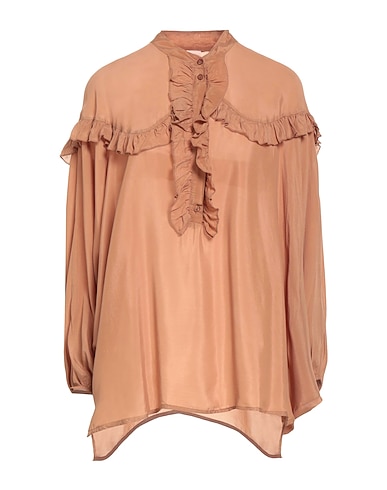 MÊME ROAD Top Camel 70% Viscose, 30% Silk