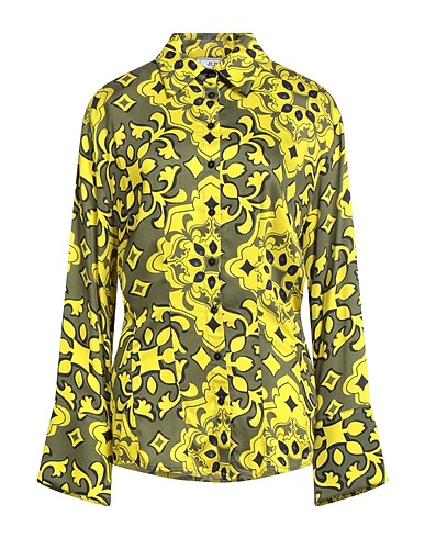 JIJIL Patterned shirts & blouses Lime green 100% Viscose
