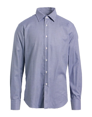 GRIGIO Patterned shirt Midnight blue 100% Cotton