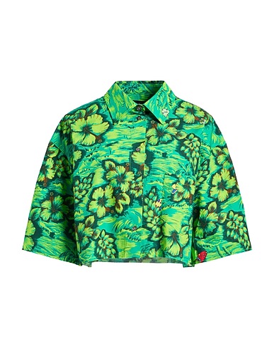 DEPARTMENT 5 Camicie e bluse a fiori Verde 100% Cotone