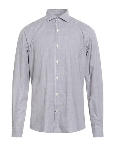 EDIZIONI LIMONAIA Patterned shirt Midnight blue 100% Cotton