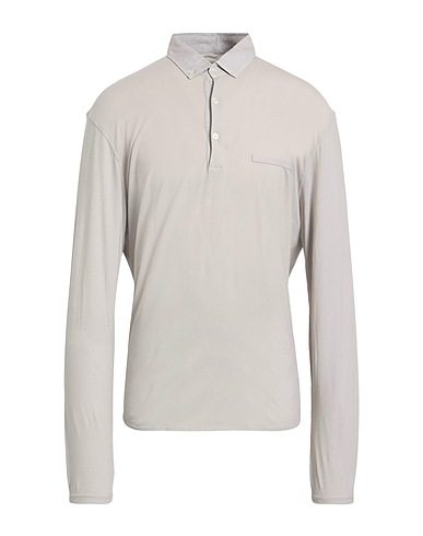 ELEVENTY Polo shirt Light grey 100% Cotton