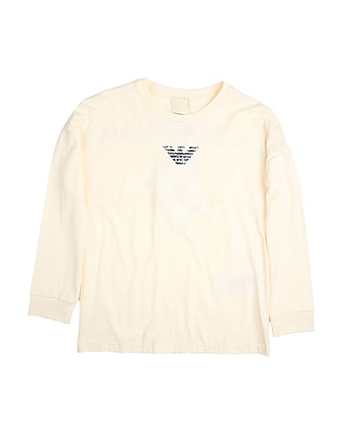 EMPORIO ARMANI T-shirt Avorio 100% Cotone organico