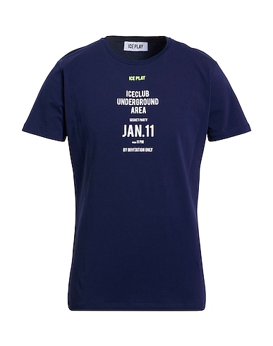 ICE PLAY T-shirt Midnight blue 92% Cotton, 8% Elastane