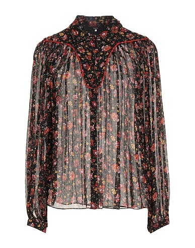 IDANO Floral shirts & blouses Black 100% Viscose
