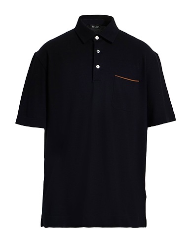 ZEGNA Poloshirt Schwarz 100% Baumwolle