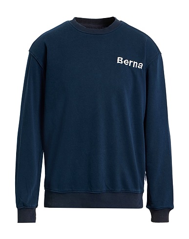 BERNA Sweatshirt Midnight blue 80% Cotton, 20% Polyester
