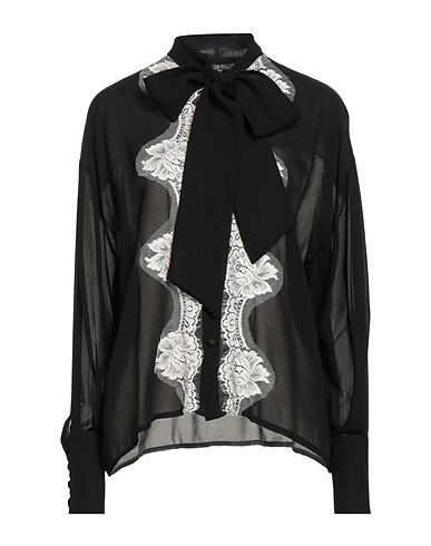 PINK MEMORIES Shirts Black 100% Viscose