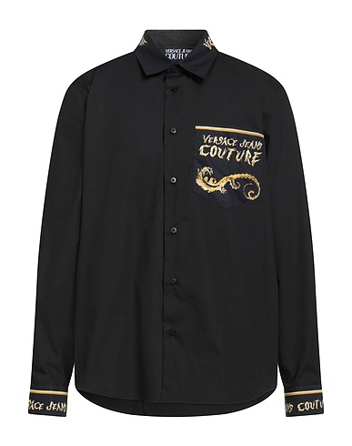 VERSACE JEANS COUTURE Shirts Black 100% Cotton
