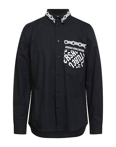 VERSACE JEANS COUTURE Shirts Black 100% Cotton