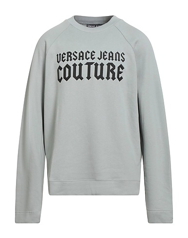 VERSACE JEANS COUTURE Sweatshirt Light grey 100% Cotton, Elastane