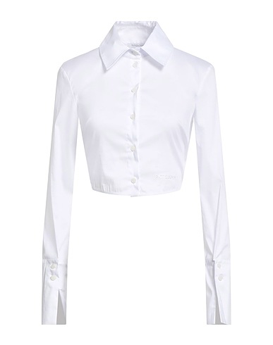 PATRIZIA PEPE Solid colour shirts & blouses 79% Cotton, 18% Polyamide, 3% Elastane