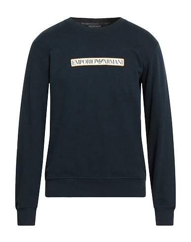 EMPORIO ARMANI Sweatshirt UNDERWEAR Navy blue 97% Cotton, 3% Elastane