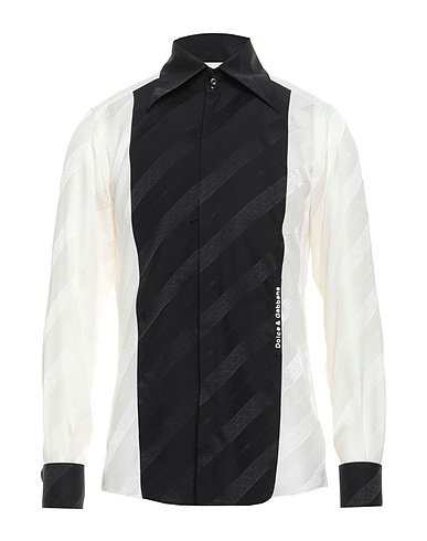 DOLCE&GABBANA Patterned shirt Black 100% Silk